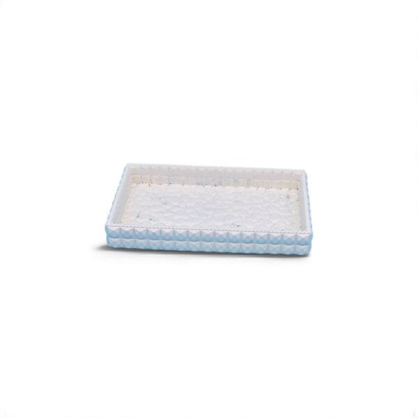 Plateau rectangulaire multi couleur en aqua résine - Décoration élégante