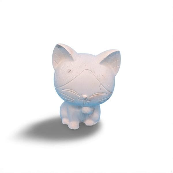Petit chat en aqua résine - Décoration féline charmante
