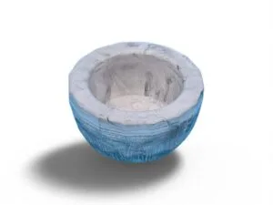 Pot gris en aqua résine – Élégance et durabilité pour votre intérieur