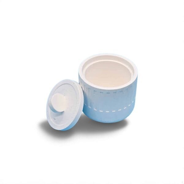Boîte ronde avec couvercle en aqua résine – Élégance artisanale