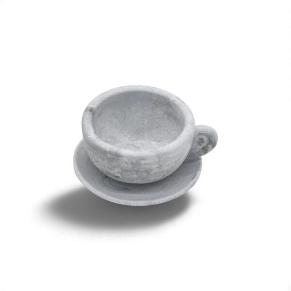 ☕ Élégance et finesse : Tasse et sous-tasse en aqua résine