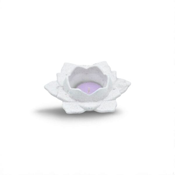Bougeoir Fleur de Lotus en Aqua Résine – Élégance et Sérénité