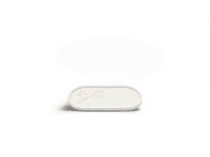 Plateau rectangulaire en aqua résine – Élégance florale artisanale