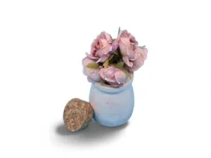 Pot en aqua résine avec bouchon en liège – Élégance et praticité