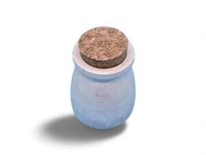 Pot en aqua résine avec bouchon en liège – Élégance et praticité